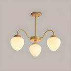 3/5/8-Light Modern Globe Ceiling Chandelier with Glass Shades