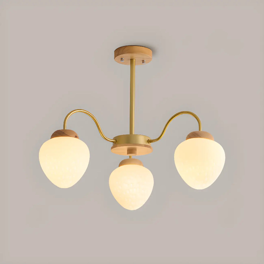 3/5/8-Light Modern Globe Ceiling Chandelier with Glass Shades