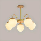 3/5/8-Light Modern Globe Ceiling Chandelier with Glass Shades