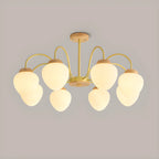 3/5/8-Light Modern Globe Ceiling Chandelier with Glass Shades