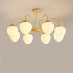 3/5/8-Light Modern Globe Ceiling Chandelier with Glass Shades