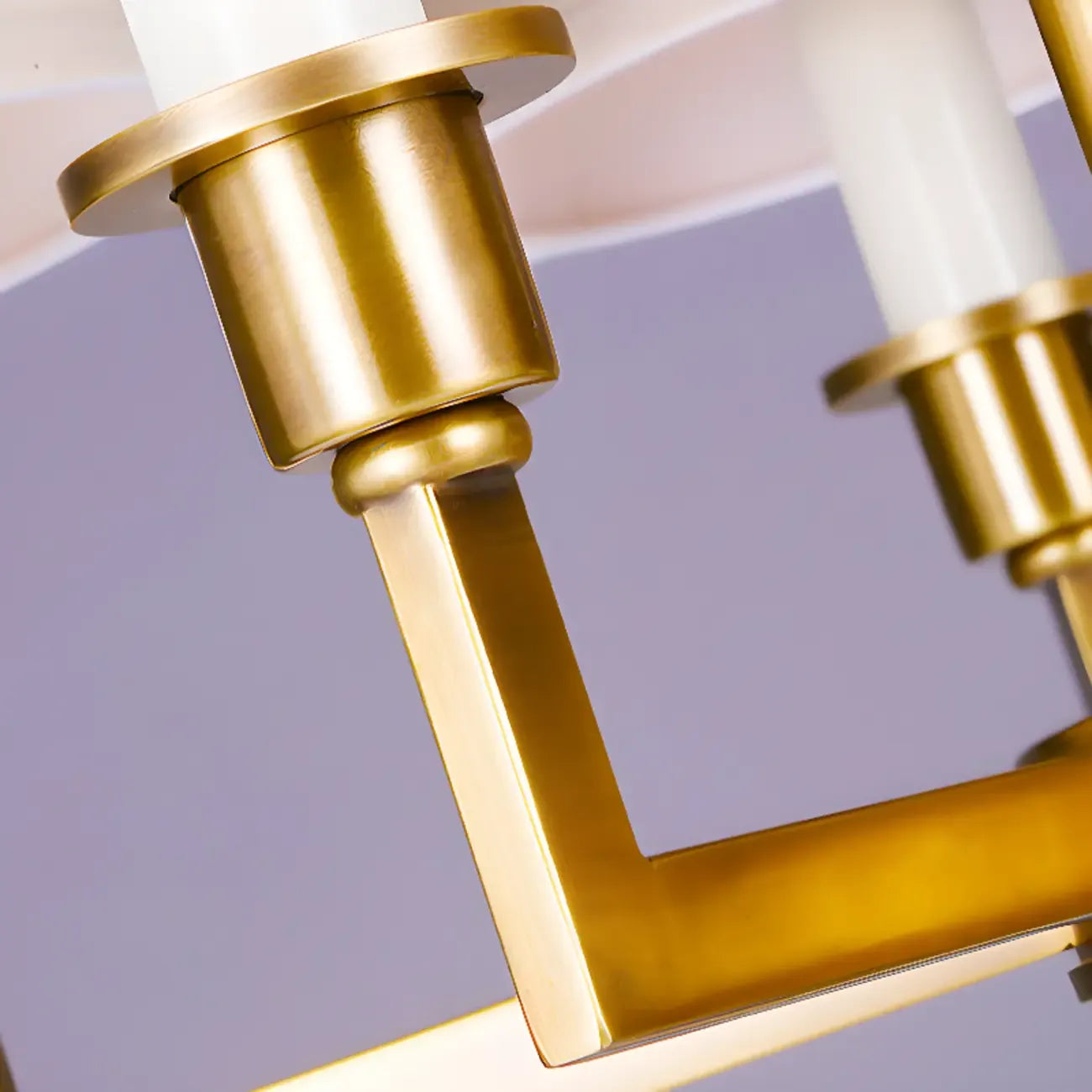 Vintage Gold Colonial Chandelier  with Adjustable Chain