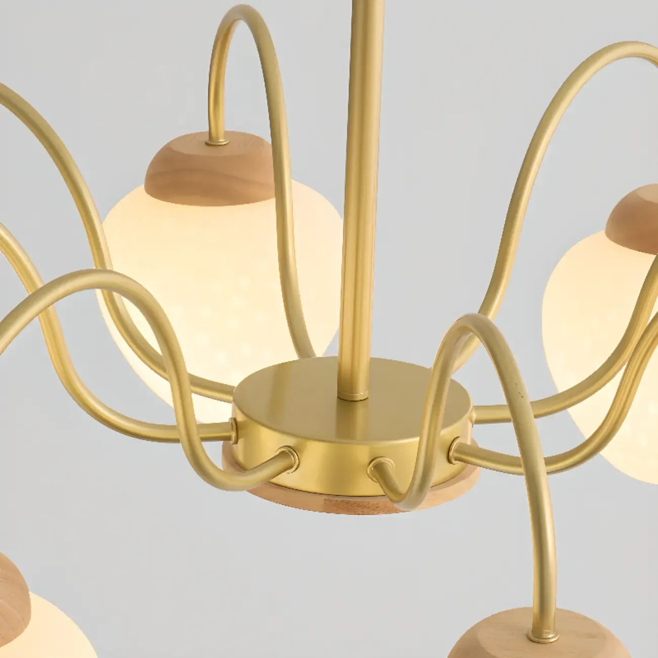 3/5/8-Light Modern Globe Ceiling Chandelier with Glass Shades