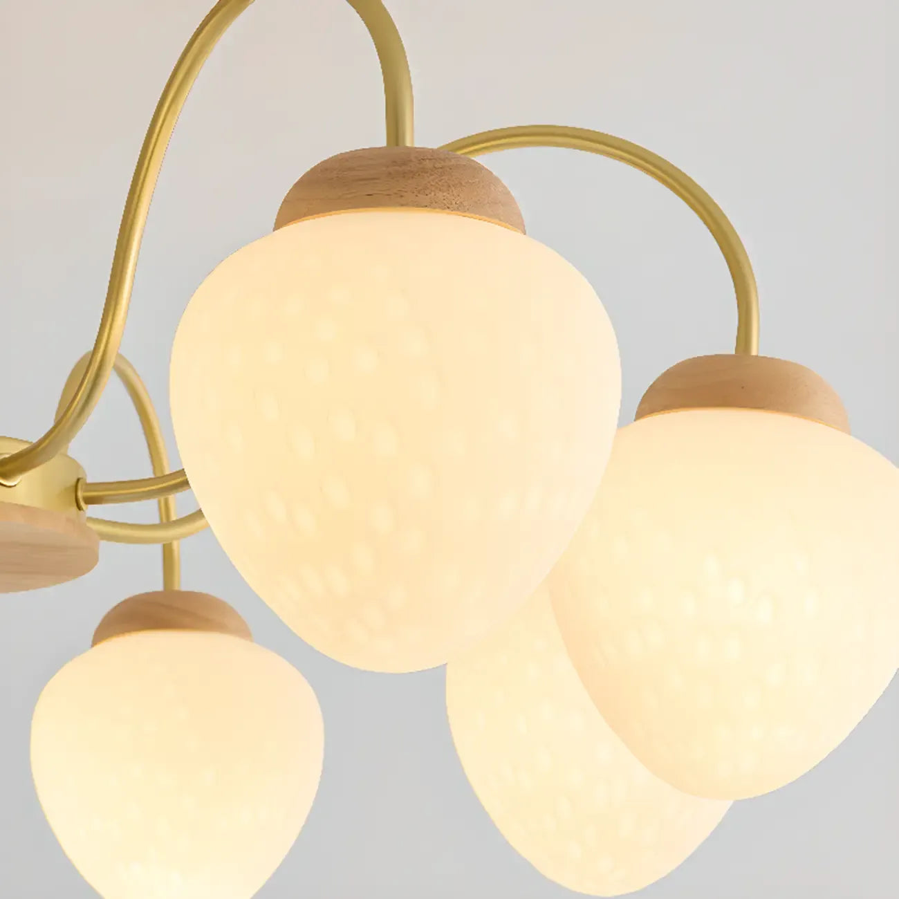 3/5/8-Light Modern Globe Ceiling Chandelier with Glass Shades