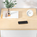Wooden Square Bedside Storage Table with Up/Dowm Drawer