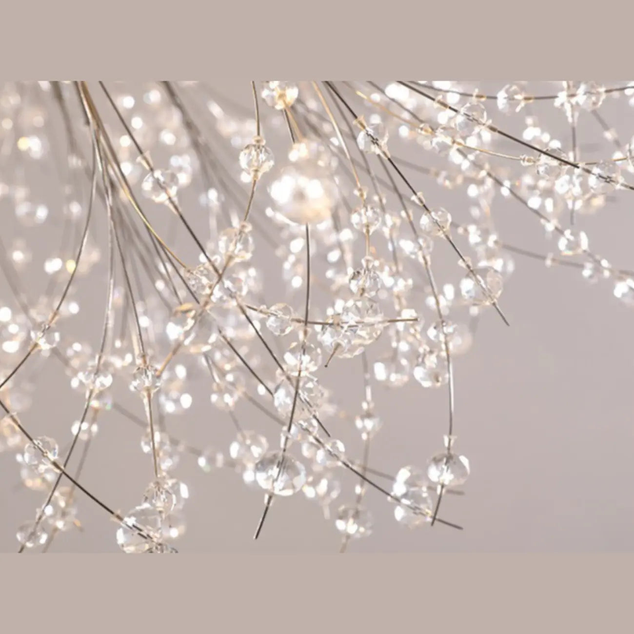 Golden Geometric Crystal Island Light Adjustable Hanging Length