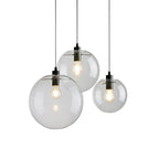 Contemporary Clear Glass Bubble Shape LED Pendant Light