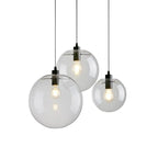Contemporary Clear Glass Bubble Shape LED Pendant Light