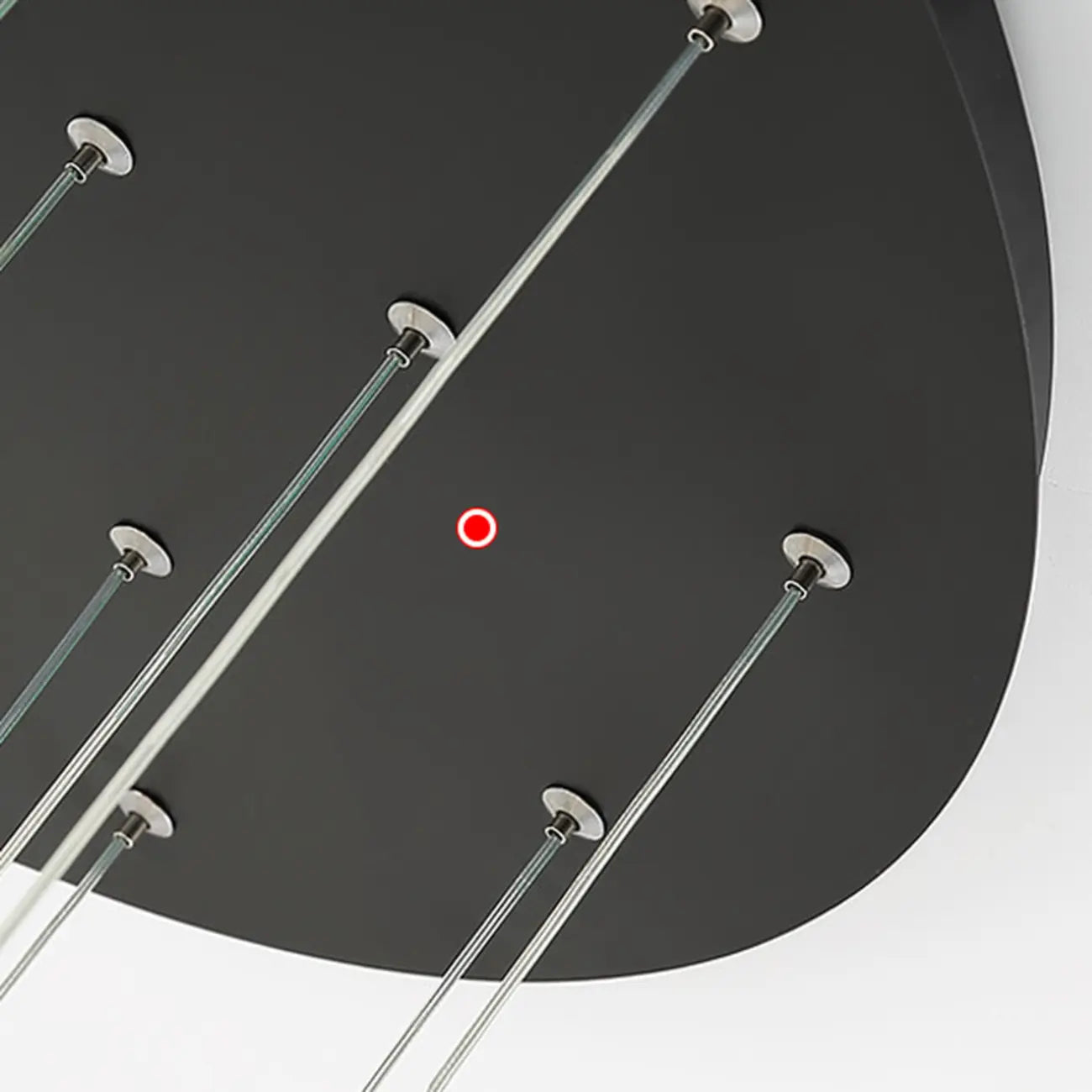 Customizable Gold Ring LED Cluster Pendant Light for Staircase