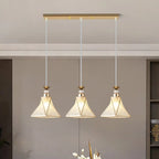 3 Lights Tapered Shape Plastic Modern Adjustable Height Light