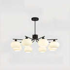 Modern Glass Globe Chandelier Adjustable Hanging Length