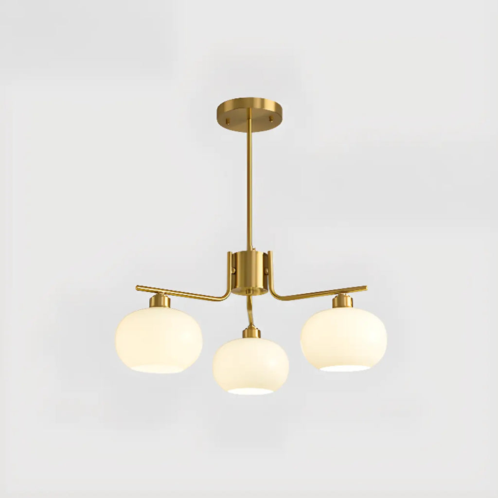 Modern Glass Globe Chandelier Adjustable Hanging Length