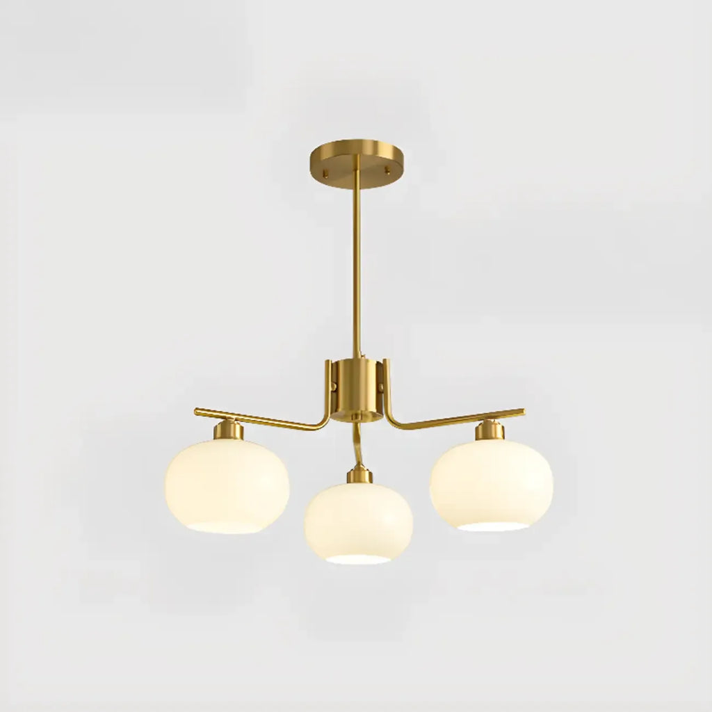 Modern Glass Globe Chandelier Adjustable Hanging Length