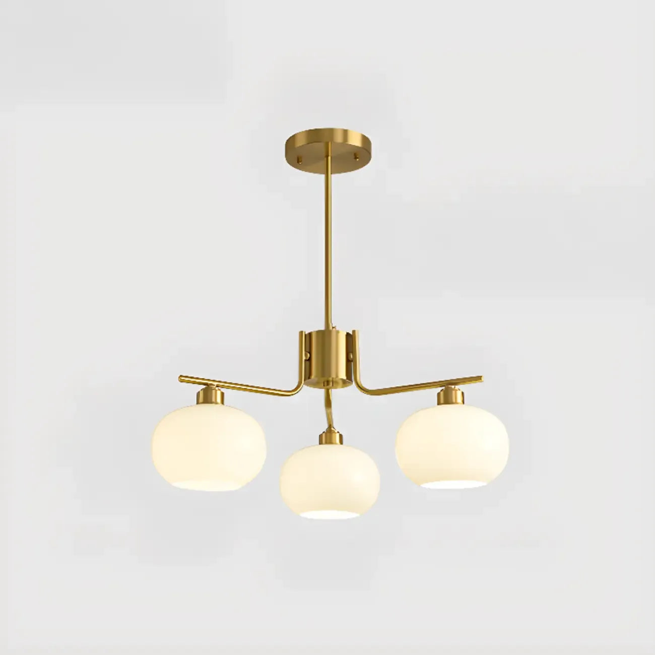 Modern Glass Globe Chandelier Adjustable Hanging Length