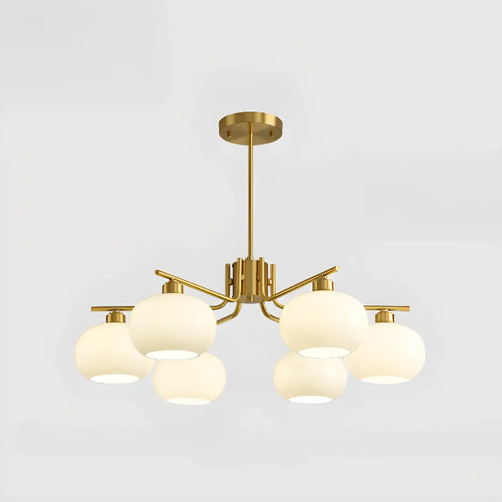Modern Glass Globe Chandelier Adjustable Hanging Length