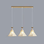 3 Lights Tapered Shape Plastic Modern Adjustable Height Light