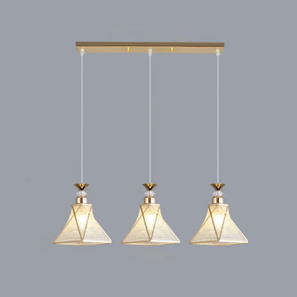 3 Lights Tapered Shape Plastic Modern Adjustable Height Light