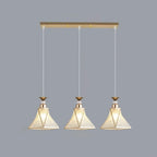 3 Lights Tapered Shape Plastic Modern Adjustable Height Light