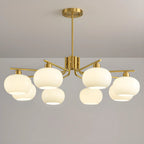 Modern Glass Globe Chandelier Adjustable Hanging Length