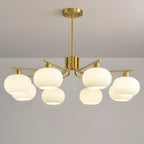 Modern Glass Globe Chandelier Adjustable Hanging Length