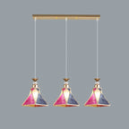 3 Lights Tapered Shape Plastic Modern Adjustable Height Light