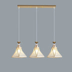 3 Lights Tapered Shape Plastic Modern Adjustable Height Light