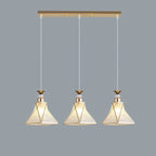 3 Lights Tapered Shape Plastic Modern Adjustable Height Light