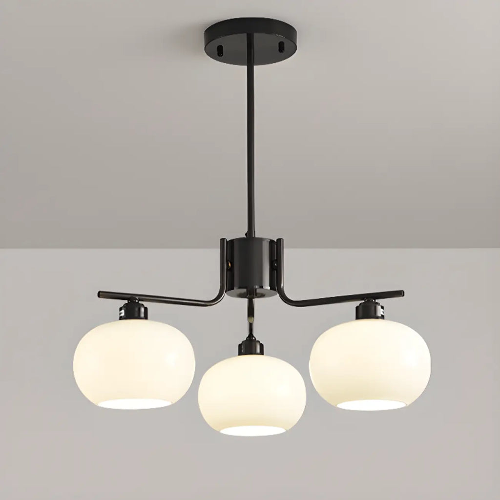 Modern Glass Globe Chandelier Adjustable Hanging Length