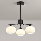 Modern Glass Globe Chandelier Adjustable Hanging Length