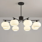 Modern Glass Globe Chandelier Adjustable Hanging Length