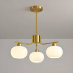 Modern Glass Globe Chandelier Adjustable Hanging Length