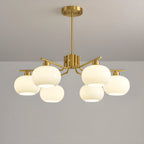 Modern Glass Globe Chandelier Adjustable Hanging Length