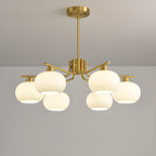 Modern Glass Globe Chandelier Adjustable Hanging Length