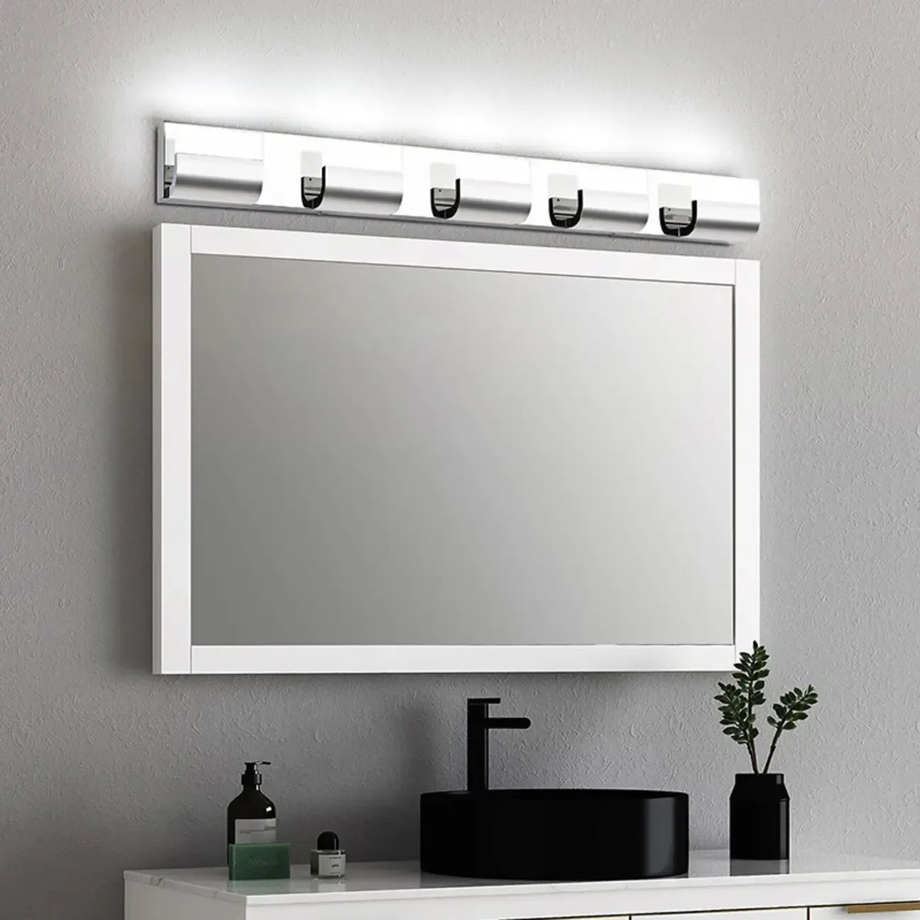Bathroom Vanity Wall Lights Over Mirror with Lampshade
