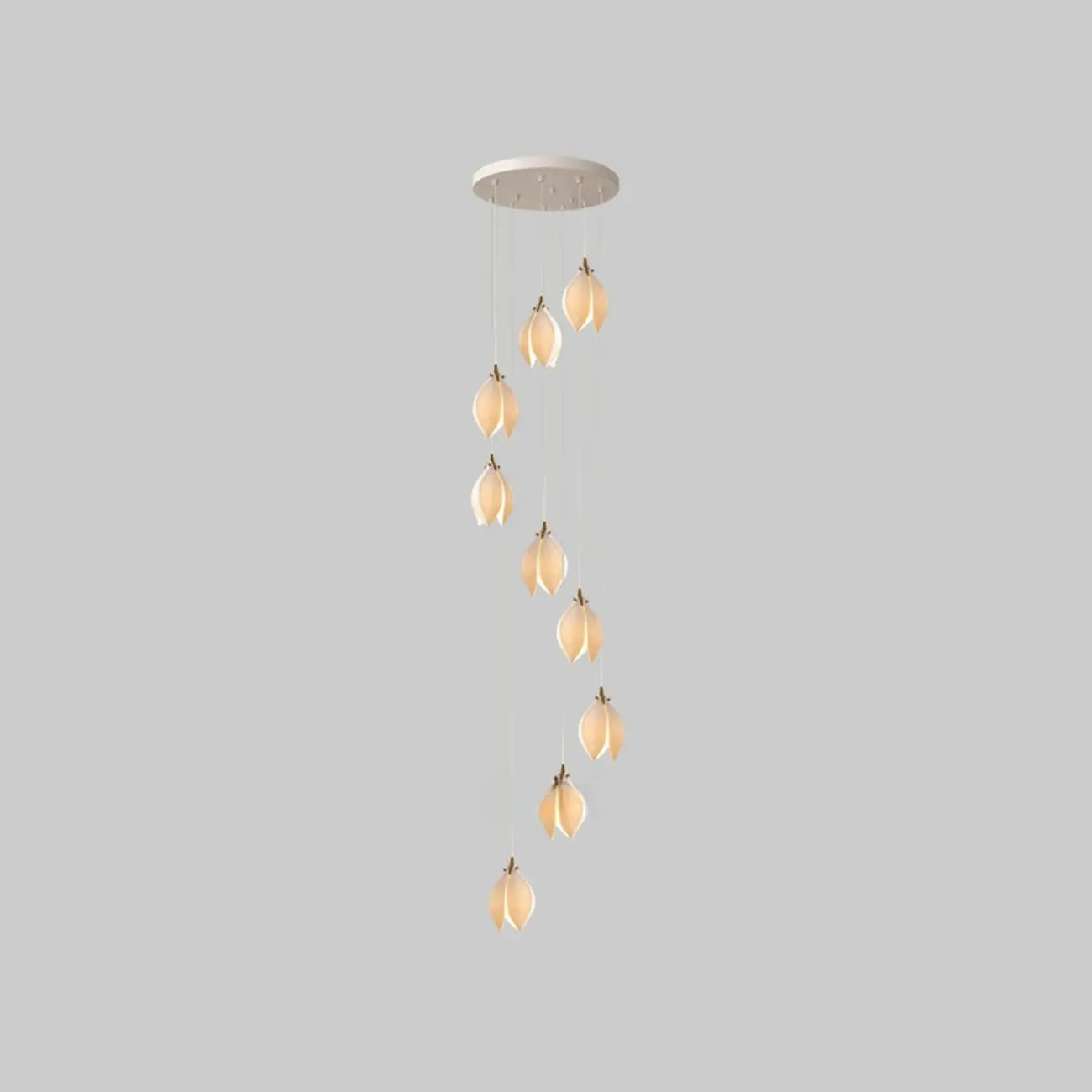 Elegant Ceramic Bud Shape LED Pendant Lamp