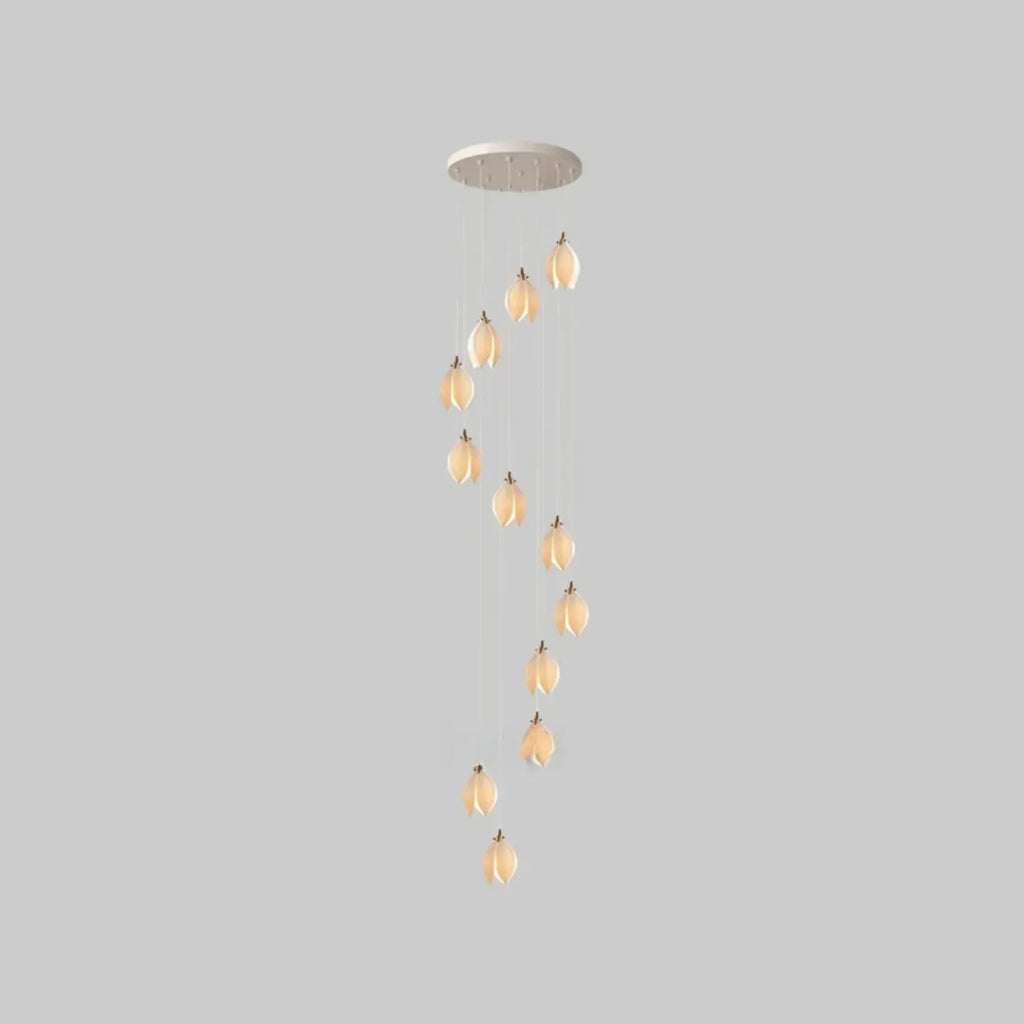 Elegant Ceramic Bud Shape LED Pendant Lamp