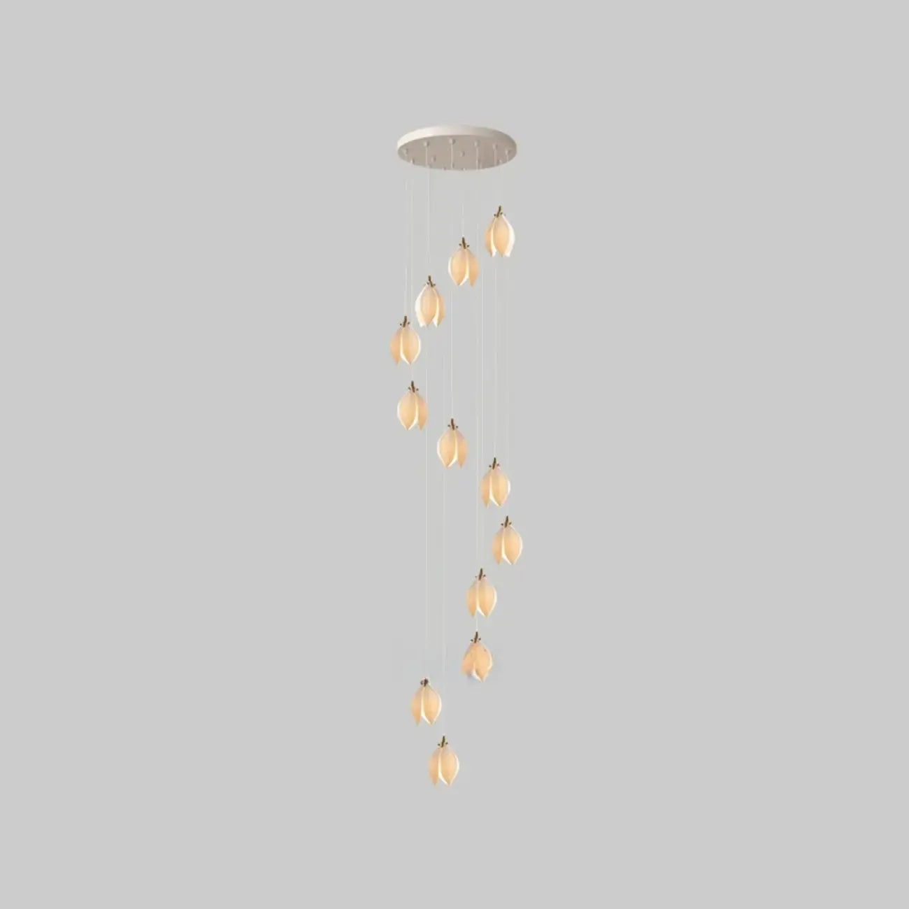 Elegant Ceramic Bud Shape LED Pendant Lamp