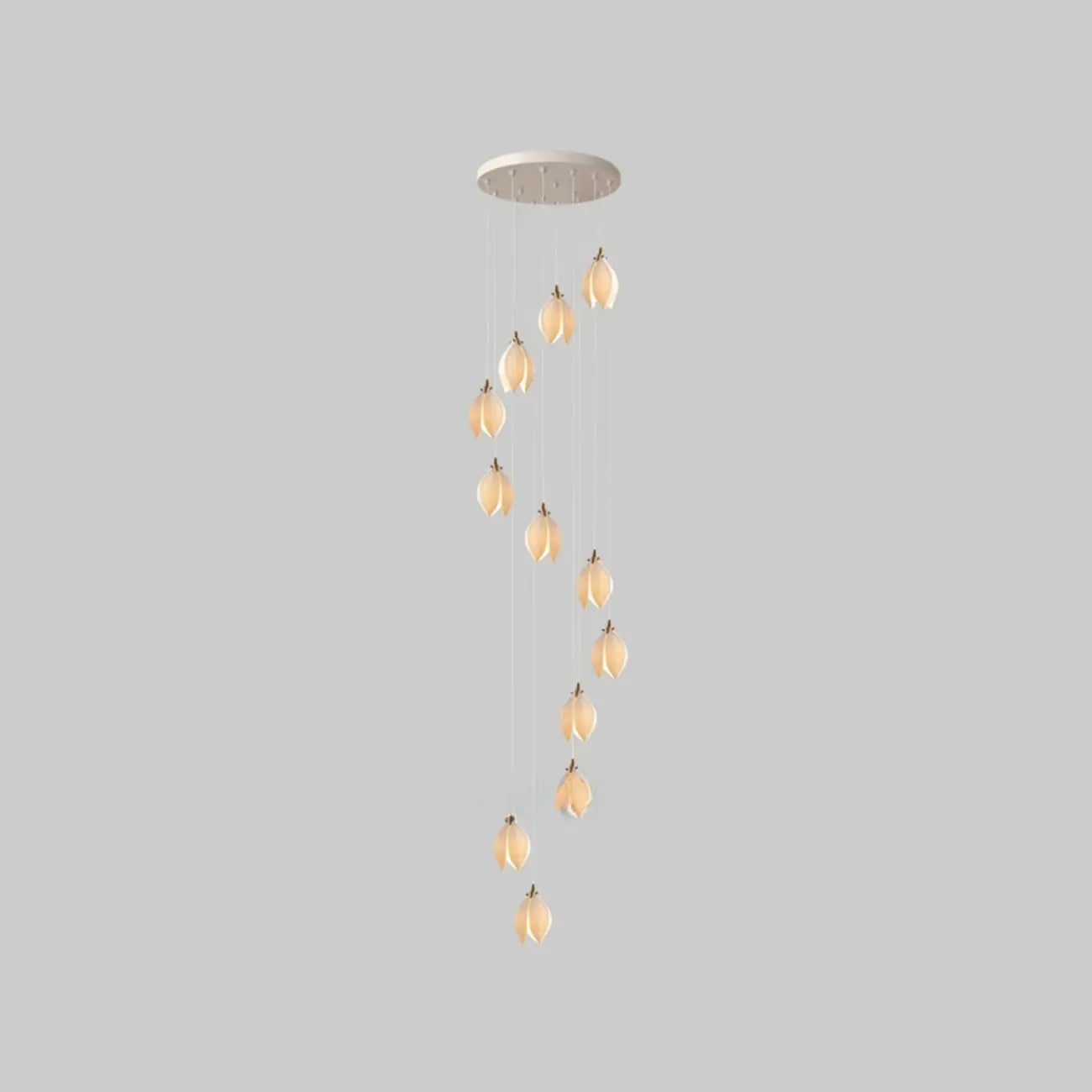 Elegant Ceramic Bud Shape LED Pendant Lamp
