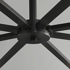 Geometric Adjustable Black Metal Clear Glass Chandelier