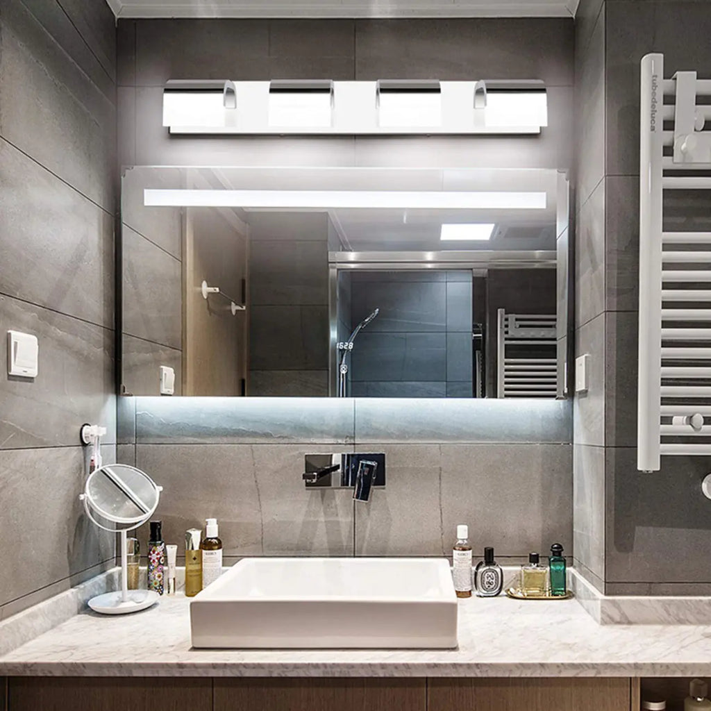 Bathroom Vanity Wall Lights Over Mirror with Lampshade