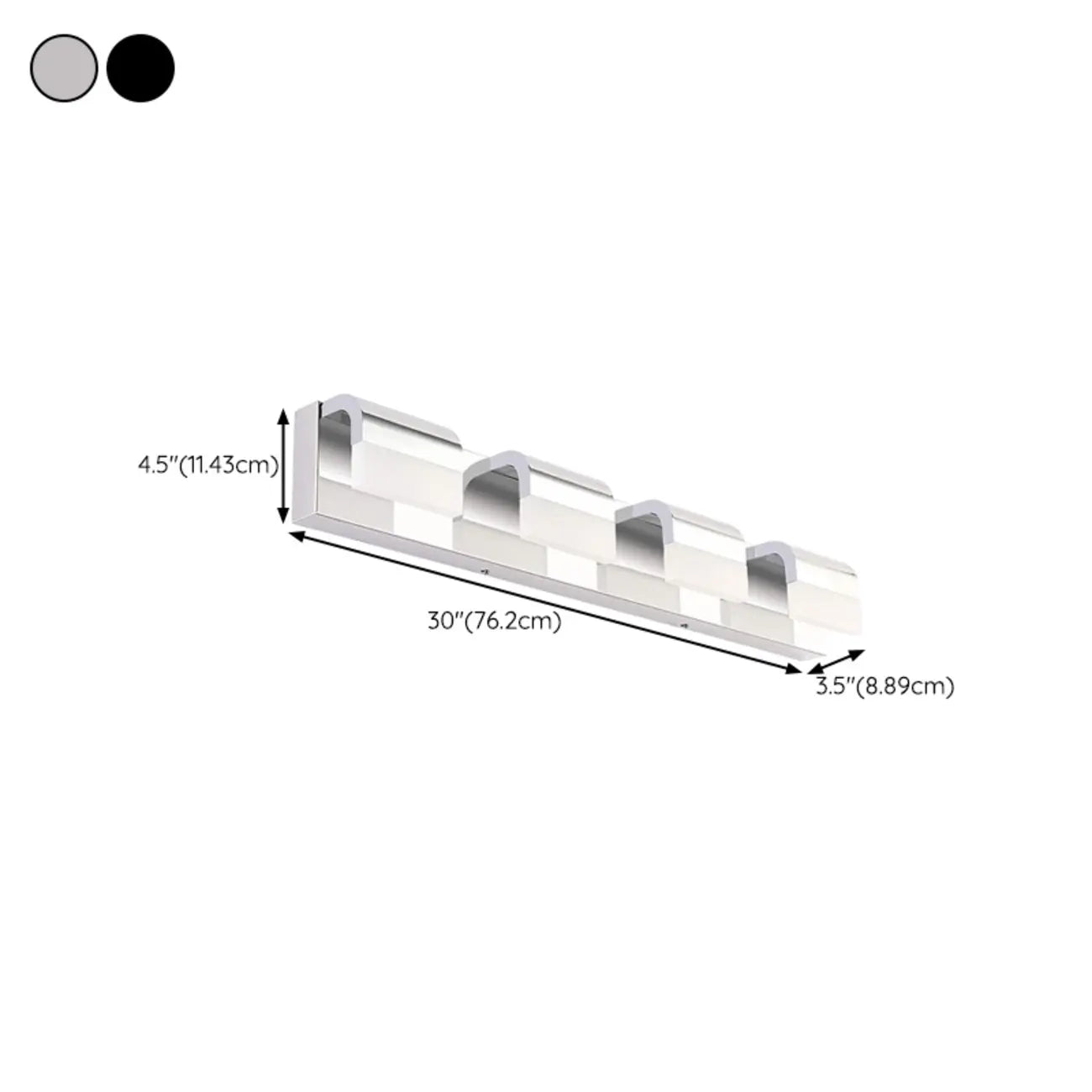 Bathroom Vanity Wall Lights Over Mirror with Lampshade