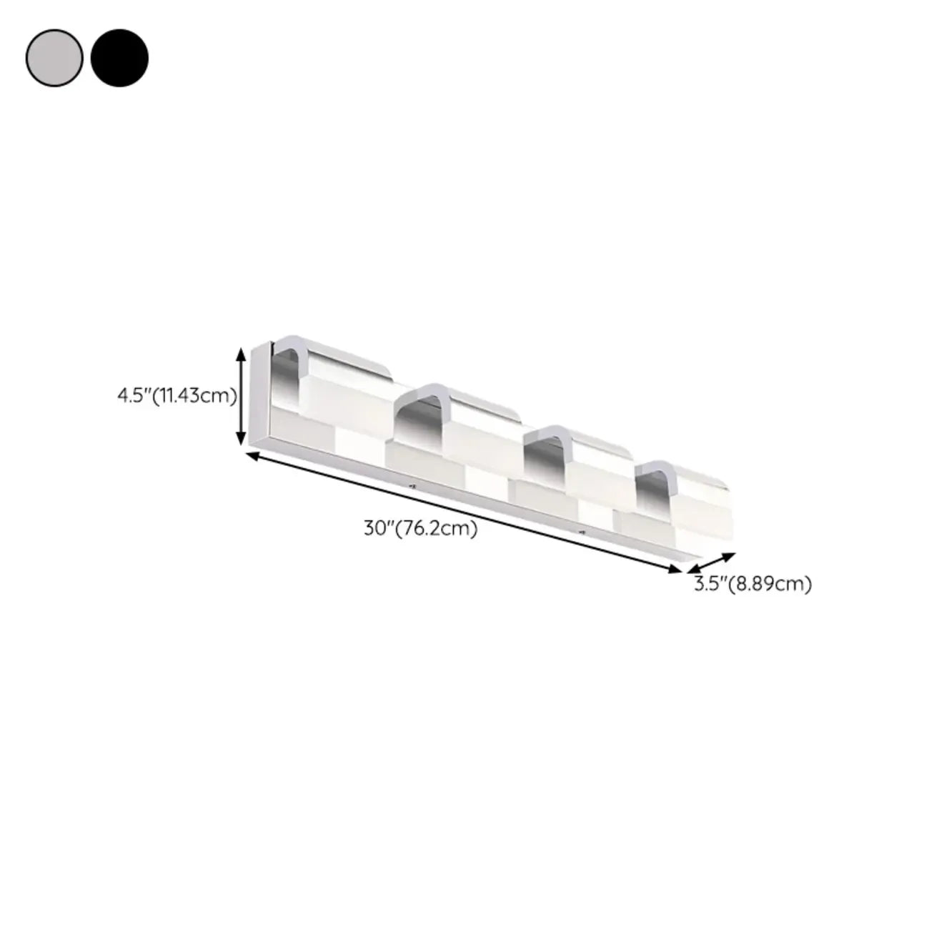 Bathroom Vanity Wall Lights Over Mirror with Lampshade