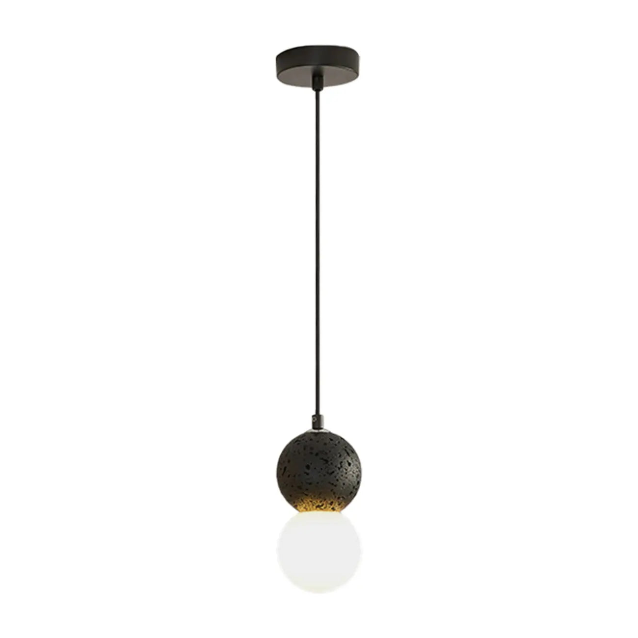 Contemporary Home Decor Beaded Milky Glass Pendant Light
