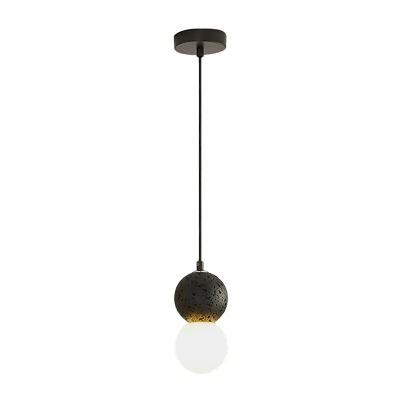 Contemporary Home Decor Beaded Milky Glass Pendant Light