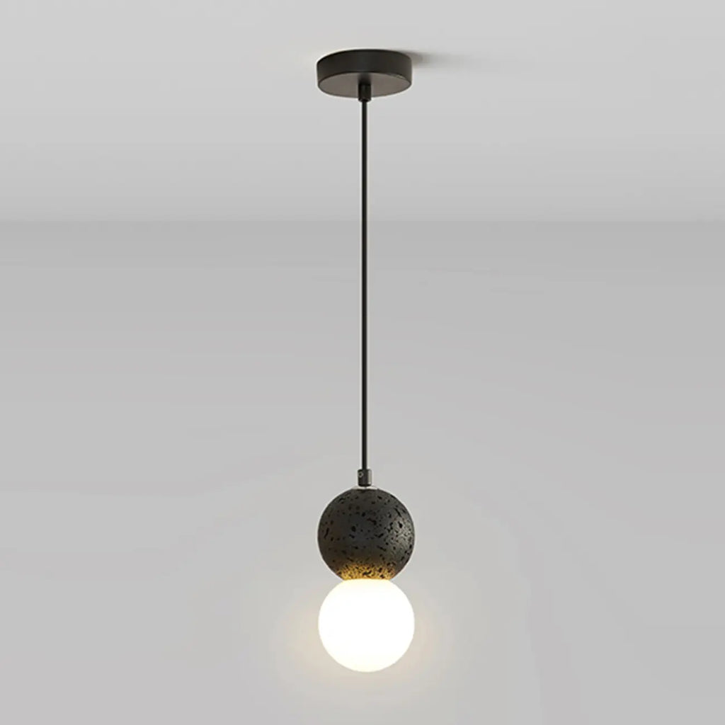 Contemporary Home Decor Beaded Milky Glass Pendant Light