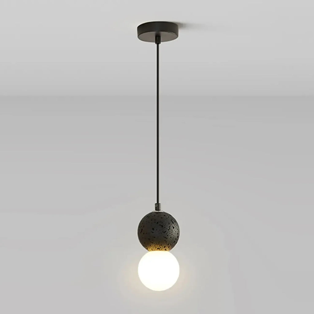 Contemporary Home Decor Beaded Milky Glass Pendant Light
