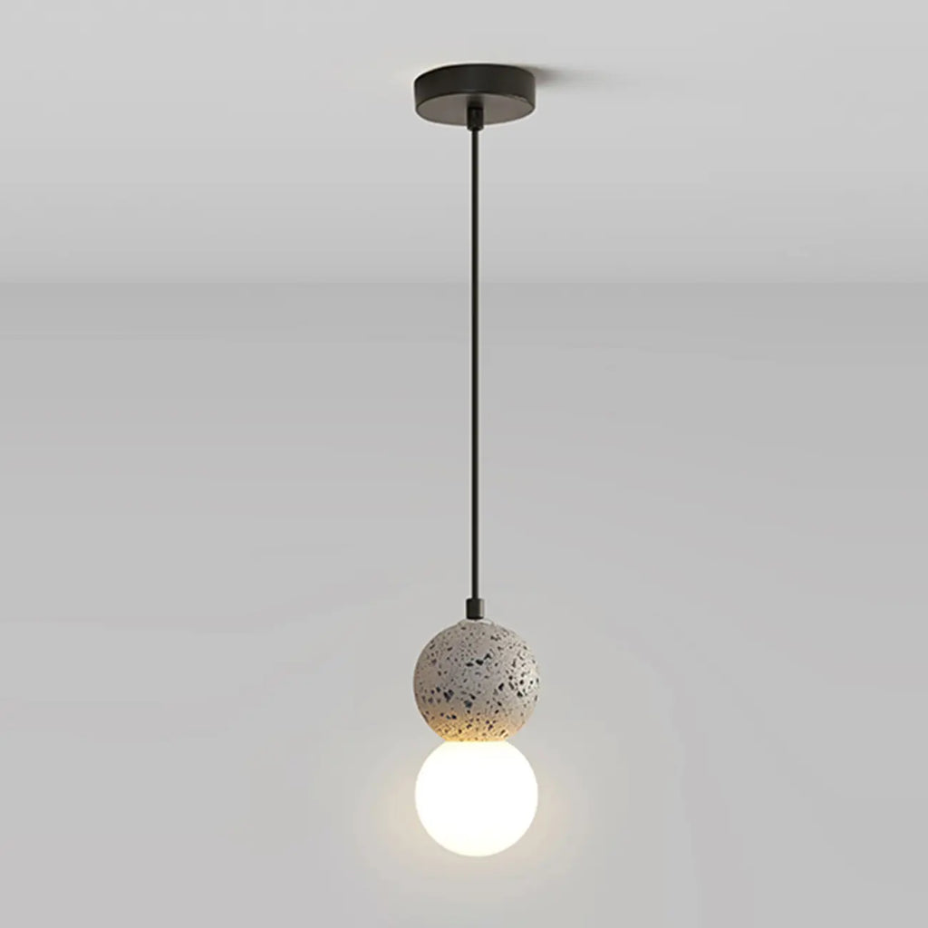 Contemporary Home Decor Beaded Milky Glass Pendant Light