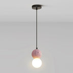 Contemporary Home Decor Beaded Milky Glass Pendant Light