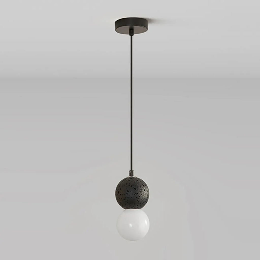 Contemporary Home Decor Beaded Milky Glass Pendant Light