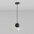 Contemporary Home Decor Beaded Milky Glass Pendant Light